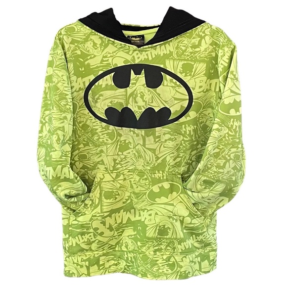 Batman Other - DC Comics Batman Youth XL (14-16) Hoodie Neon Yellow Black